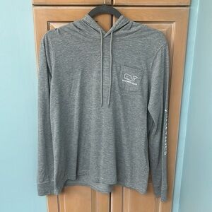 Vineyard Vines YL grey hooded top